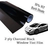 The Online Liquidator 30 x20 feet Black Window Tint Film Roll - Dark Shade 15% VLT for Car and Residential Privacy Glass Easy DIY