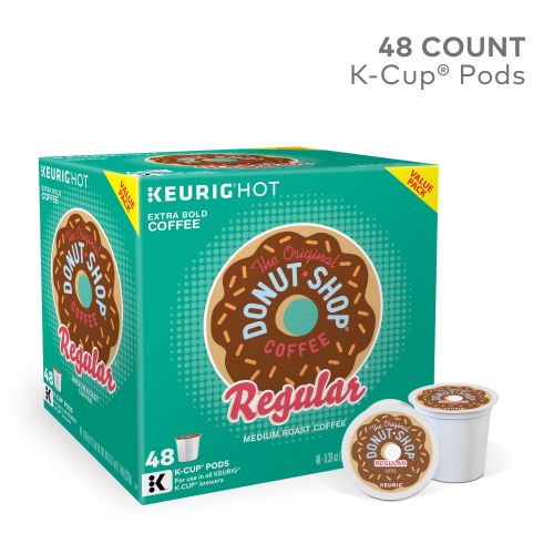  The Original Donut Shop Regular, Coffee Keurig K-Cup Pods, Medium Roast, 48 Count