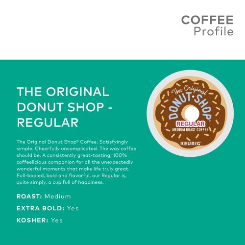 The Original Donut Shop Regular, Coffee Keurig K-Cup Pods, Medium Roast, 48 Count