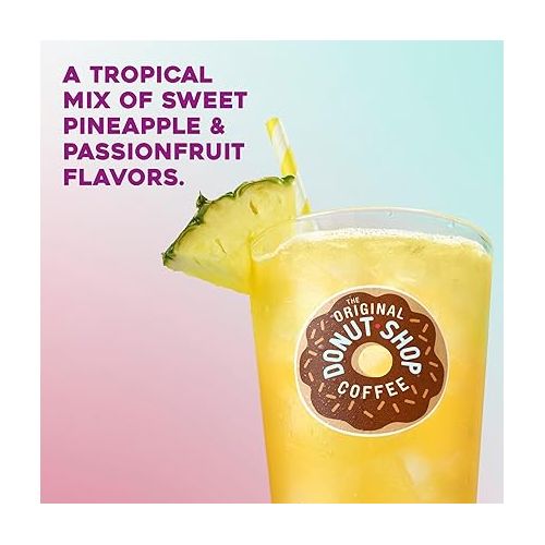  The Original Donut Shop Iced Refreshers, Pineapple Passionfruit Flavor, Keurig Single Serve K-Cup Pods, 20 Count