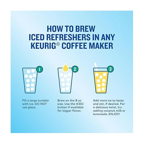  The Original Donut Shop Iced Refreshers, Pineapple Passionfruit Flavor, Keurig Single Serve K-Cup Pods, 20 Count