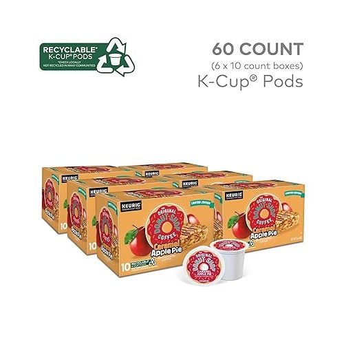  The Original Donut Shop Caramel Apple Pie Coffee, Keurig K-Cup Pod, Light Roast, 60 Count