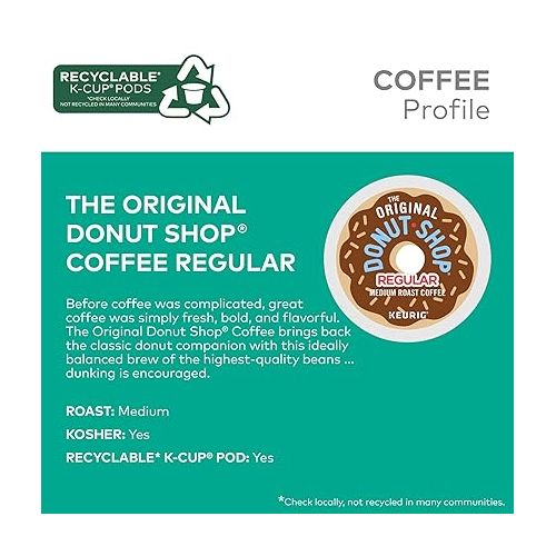  The Original Donut Shop Regular Keurig Single-Serve K-Cup Pods, Medium Roast Coffee, 48 Count