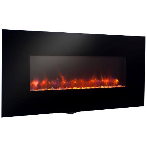  The Outdoor GreatRoom Company Outdoor Great Room 50-Inch Gallery Linear Electric LED Fireplace, Includes LED Backlighting, Heater, IR Remote, 6-Feet Cord and Stonefire Media
