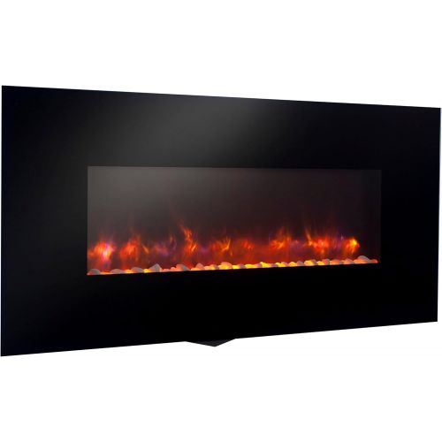  The Outdoor GreatRoom Company Outdoor Great Room 50-Inch Gallery Linear Electric LED Fireplace, Includes LED Backlighting, Heater, IR Remote, 6-Feet Cord and Stonefire Media