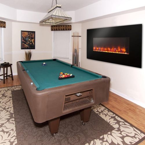  The Outdoor GreatRoom Company Outdoor Great Room 50-Inch Gallery Linear Electric LED Fireplace, Includes LED Backlighting, Heater, IR Remote, 6-Feet Cord and Stonefire Media