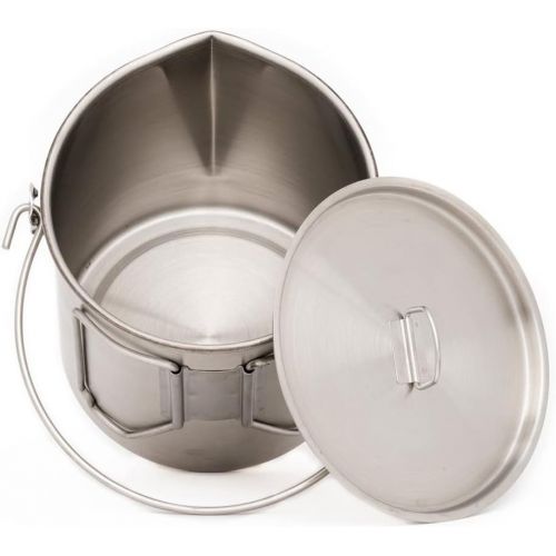  The Pathfinder School 64oz Stainless Steel Bush Pot and Lid Set