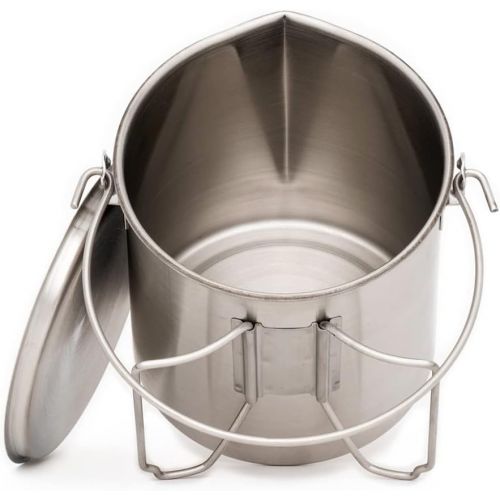  The Pathfinder School 64oz Stainless Steel Bush Pot and Lid Set