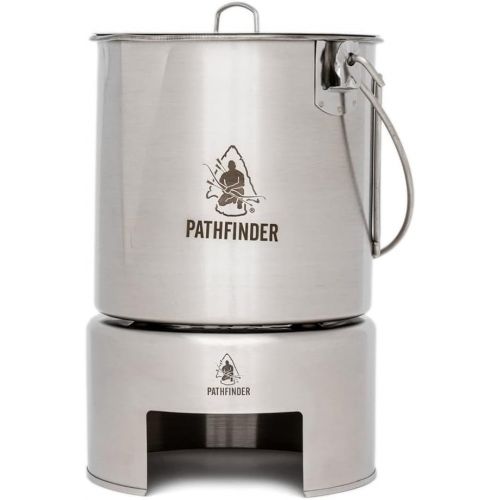  The Pathfinder School 64oz Stainless Steel Bush Pot and Lid Set