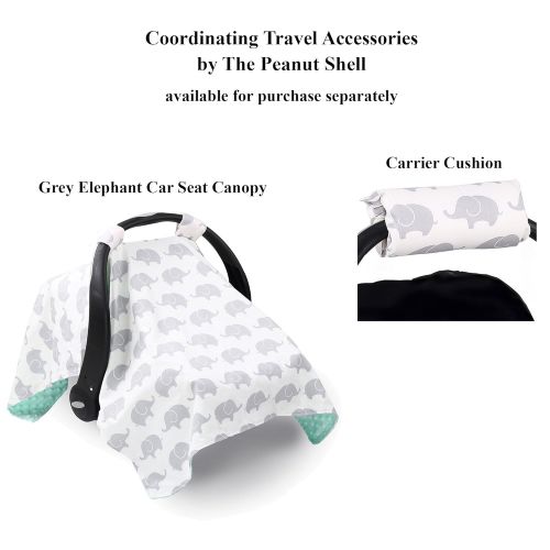  Grey Elephant Car Seat and Stroller Strap Covers by The Peanut Shell