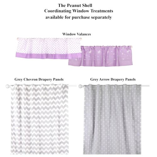  The Peanut Shell Wild & Free Patchwork Pink/Purple Crib Bedding - 11 Piece Sleep Essentials Set