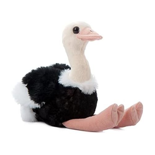  The Petting Zoo Ostrich Stuffed Animal, Gifts for Kids, Wild Onez Zoo Animals, Ostrich Plush Toy 8 inches