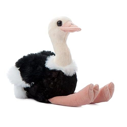  The Petting Zoo Ostrich Stuffed Animal, Gifts for Kids, Wild Onez Zoo Animals, Ostrich Plush Toy 8 inches