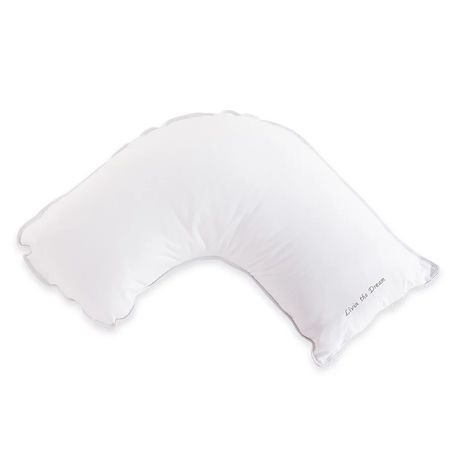 The Pillow Bar Side Sleeper Down Pillow in White