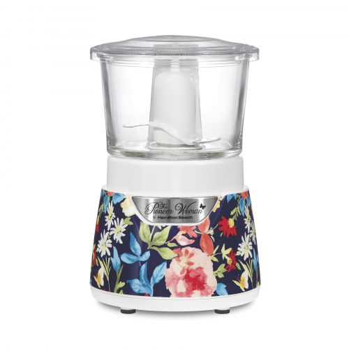 The Pioneer Woman 3 Cup Stack & Press Glass Bowl Chopper Fiona Floral | Model# 72862 By Hamilton Beach