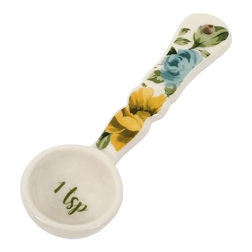  Pioneer Woman Vintage Floral Ceramic Measuring Spoons