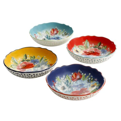  The Pioneer Woman The Woman Melody 7.5-Inch Pasta Bowls, Set of 4