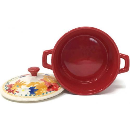  The Pioneer Woman Pioneer Woman Mini Casserole with Lid - Fiona Floral Red