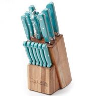 The Pioneer Woman 14-Piece Turquoise Cowboy Rustic Durable Stainless Steel While The Colorful, Ergonomic Handles Provide Both Aesthetic Appeal And Comfort Cutlery Set