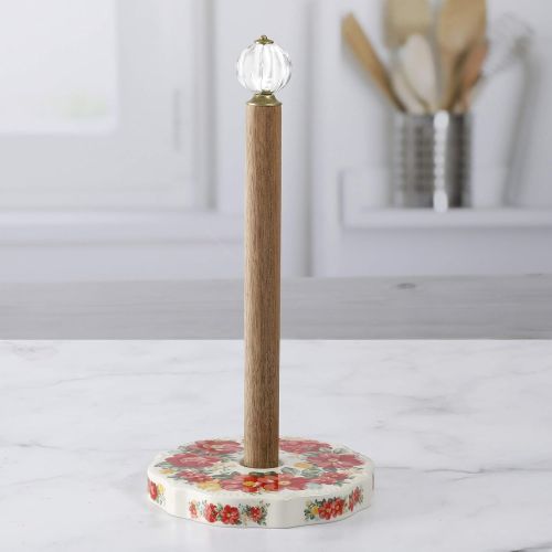  The Pioneer Woman Vintage Floral Paper Towel Holder with Acrylic Knob