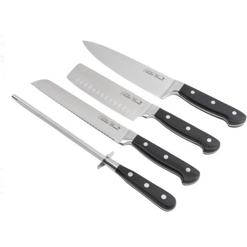  The Pioneer Woman Cowboy Rustic 14-Piece Black Cutlery Set w/ Wood Block