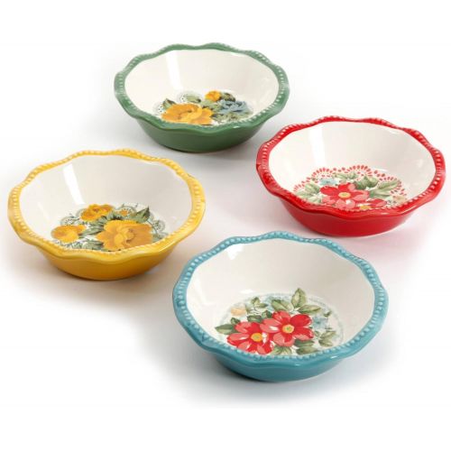  The Pioneer Woman Vintage Floral Mini Pie Plate Set, Set of 4