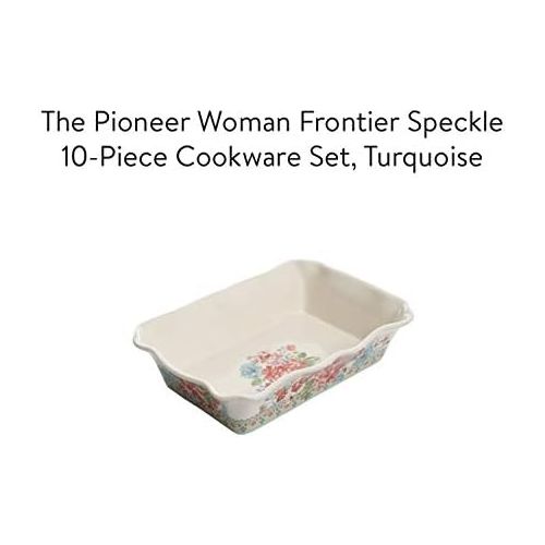  The Pioneer Woman Vintage Speckle 10 Piece Non-Stick Pre-Seasoned Cookware Set: Kitchen & Dining