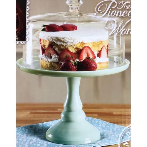  The Pioneer Woman Timeless Beauty 10 inch Pedestal Cake Stand with Glass Cover