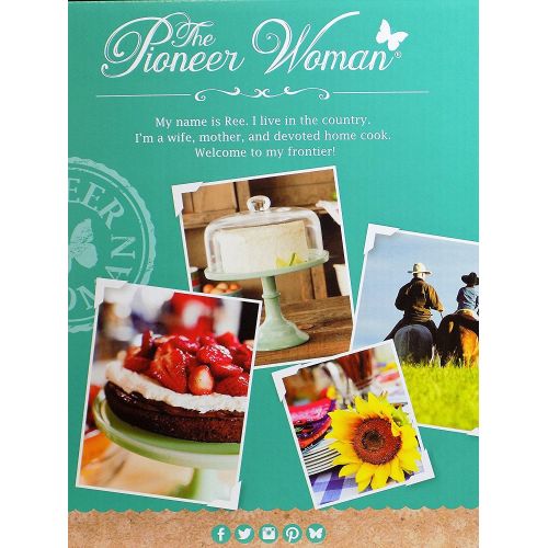  The Pioneer Woman Pioneer Woman Pedestal Cake Plate & Glass Lid Jadeite Color 10 Inch