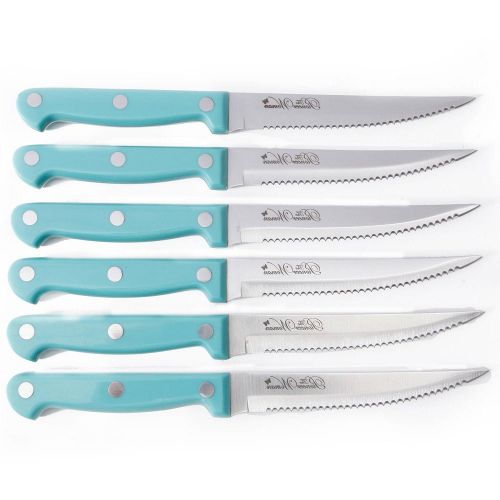  The Pioneer Woman 14-Piece Turquoise Cowboy Rustic Durable Stainless Steel While The Colorful, Ergonomic Handles Provide Both Aesthetic Appeal And Comfort Cutlery Set