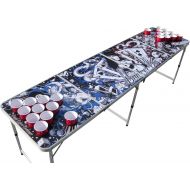 [아마존베스트]The Pong Squad Tattoo Portable Beer Pong Table with Holes