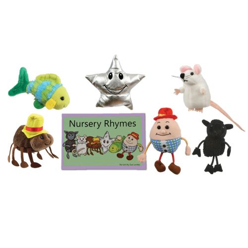  The Puppet Company Traditional Story Sets Nursery Rhymes Book and Finger Puppets Set