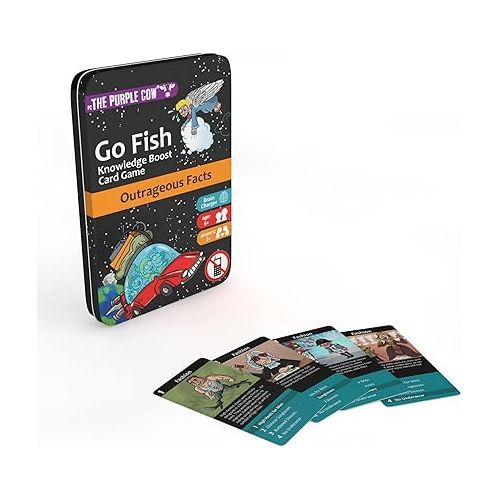  The Purple Cow Go Fish! - Outrageous Facts - The Classic Card Game with a General Knowledge Boost for Kids & Families Ages 6+