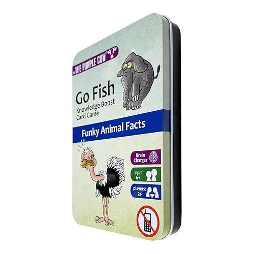  The Purple Cow Go Fish! - Funky Animals Facts - The Classic Card Game with a General Knowledge Boost for Kids & Families Ages 6+