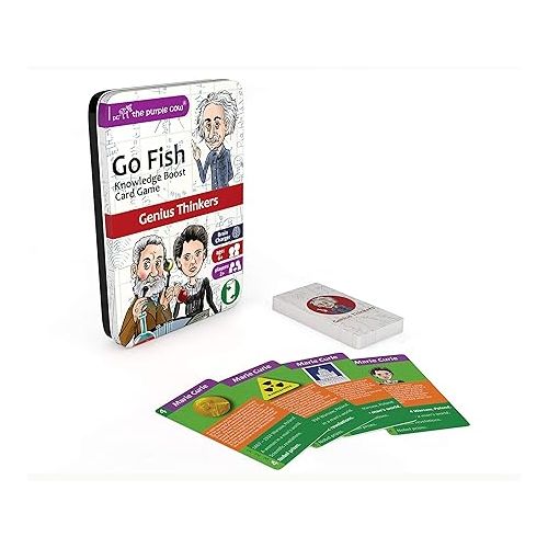  The Purple Cow Go Fish! - Genius Thinkers - The Classic Card Game with a General Knowledge Boost for Kids & Families Ages 6+