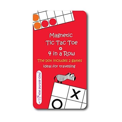  [아마존베스트]Magnetic Travel Tic Tac Toe - Includes 4 in a Row Game Too - Car Games , Airplane Games and Quiet Games