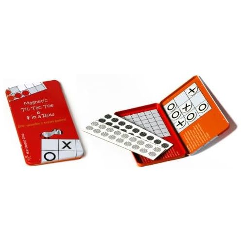  [아마존베스트]Magnetic Travel Tic Tac Toe - Includes 4 in a Row Game Too - Car Games , Airplane Games and Quiet Games