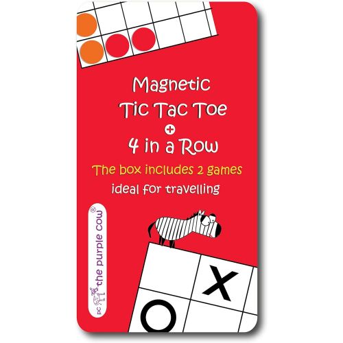  [아마존베스트]Magnetic Travel Tic Tac Toe - Includes 4 in a Row Game Too - Car Games , Airplane Games and Quiet Games