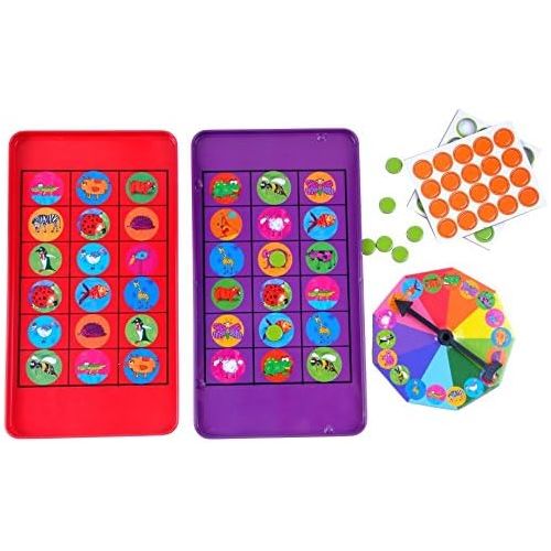  [아마존베스트]The Purple Cow Animal Bingo Game - Car Games , Airplane Games and Quiet Games