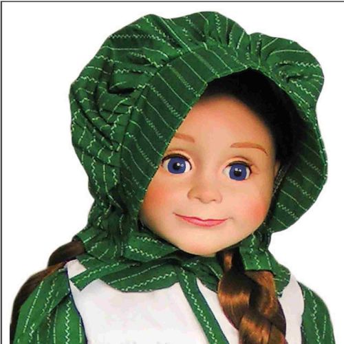  The Queens Treasures Little House On The Prairie Child Size Apron & Bonnet with 3pc 18 Doll Prairie Outfit Play Along Set Fits American Girl