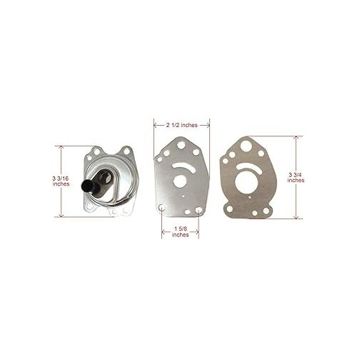  The ROP Shop | Water Pump Kit for 1993, 1994, 1995, 1996, 1997, 1998 Mercury 2-Stroke, 15HP, 0B292414