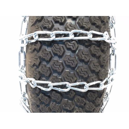  The ROP Shop Pair 2 Link TIRE Chains 20x10.00x8 for Sears Craftsman Lawn Mower Tractor Rider