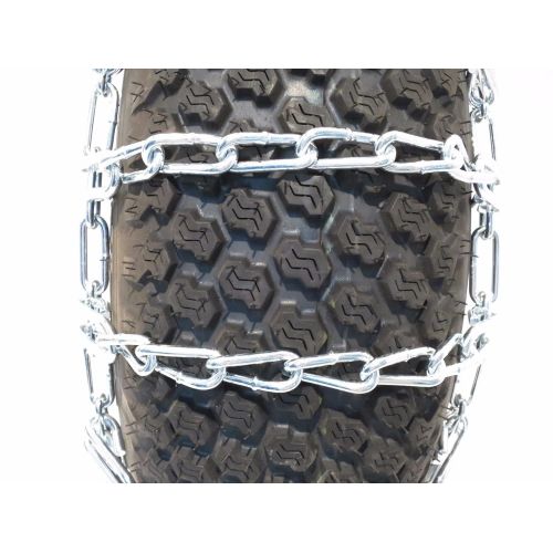  The ROP Shop 2 Link TIRE Chains & TENSIONERS 15x6x6 for Sears Craftsman Lawn Mower Tractor