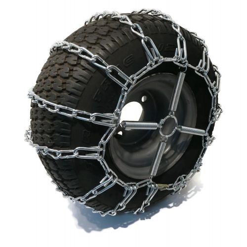  The ROP Shop 2 Link TIRE Chains & TENSIONERS 15x6x6 for Sears Craftsman Lawn Mower Tractor