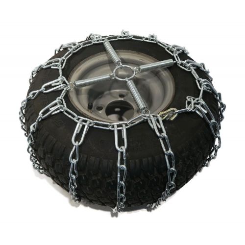  The ROP Shop 2 Link TIRE Chains & TENSIONERS 23x10.5x12 for Kubota Lawn Mower Garden Tractor