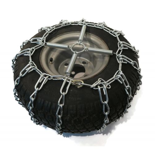  The ROP Shop 2 Link TIRE Chains & TENSIONERS 23x10.5x12 for Garden Tractors Riders Snowblower