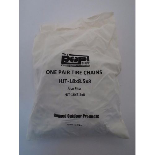  The ROP Shop Pair 2 Link TIRE Chains 18x8.5x8 for Kubota Lawn Mower Garden Tractor Rider