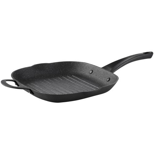  The Rock By Starfrit 060903-004-0000 The Rock By Starfrit 11 X 11 Cast Iron Grill Pan