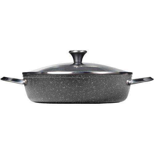  The Rock By Starfrit 060319-001-0000 10PC Set With Steel Handles, The Rock By Starfrit 060743-003-0000 One Pot 5QT Dutch Oven & The Rock By Starfrit 060742-002-0000 One Pot 7.2QT S