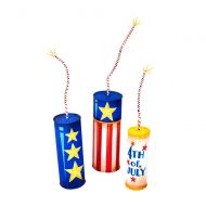 The Round Top Collection Firecracker Cans-Set of 3 - Metal